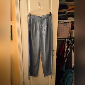 Bershka womens wide leg pants sz 8 color blue